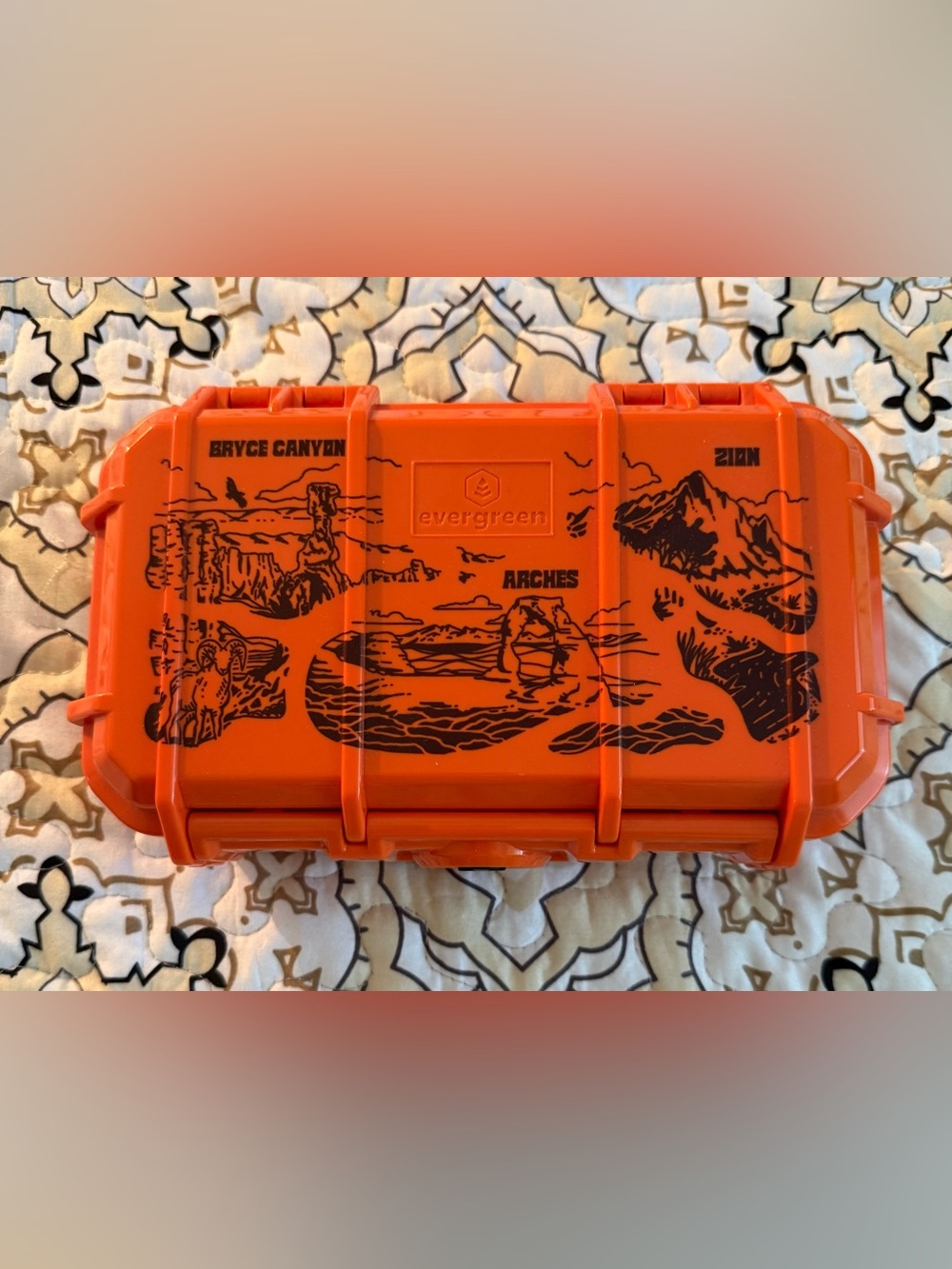 Evergreen 56 EDC Dry Box Tough Protective Case Medium Utah Parks NWOT locks ATA